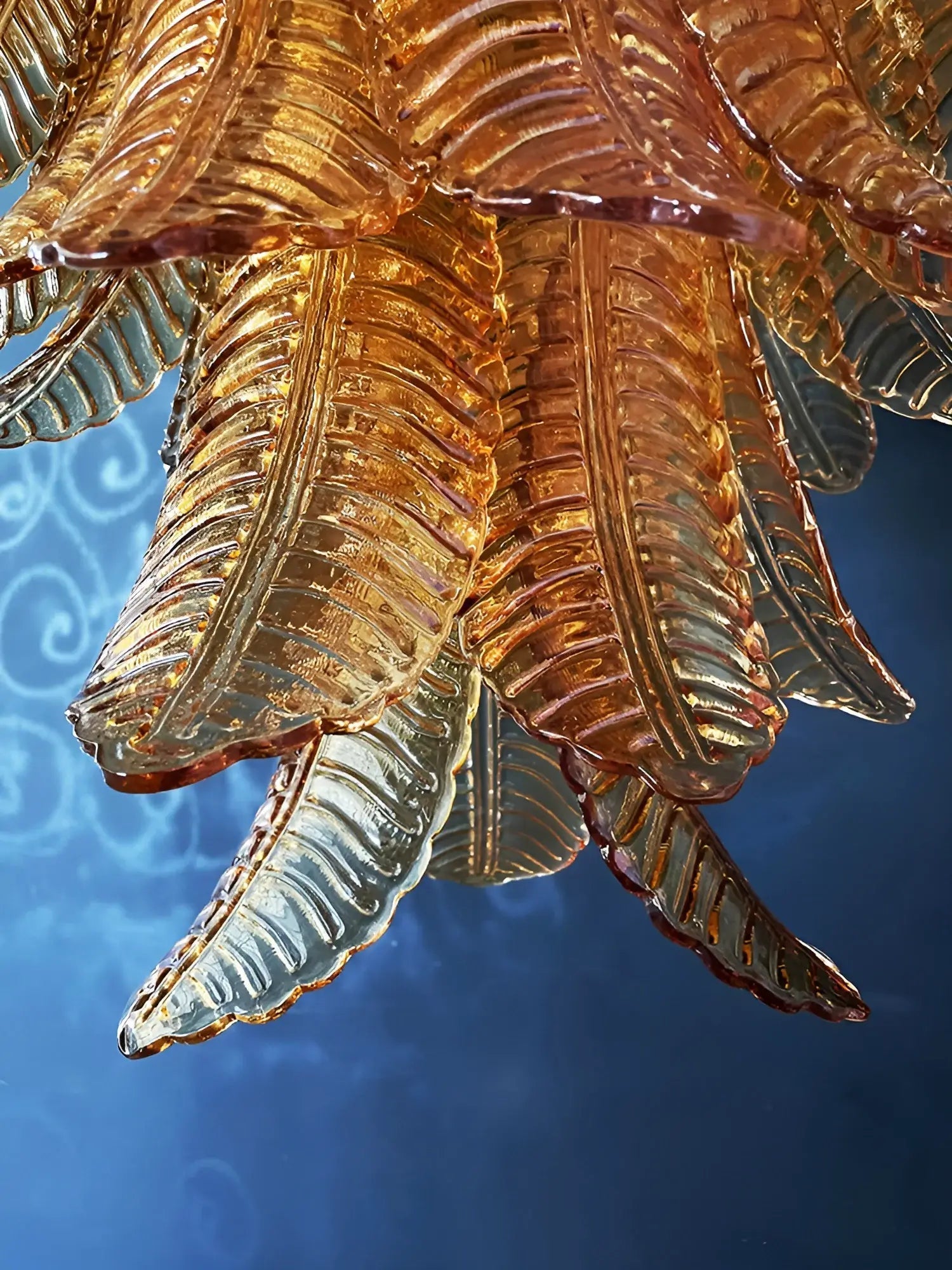 Luxury Amber Leaf Cascade Chandelier product image