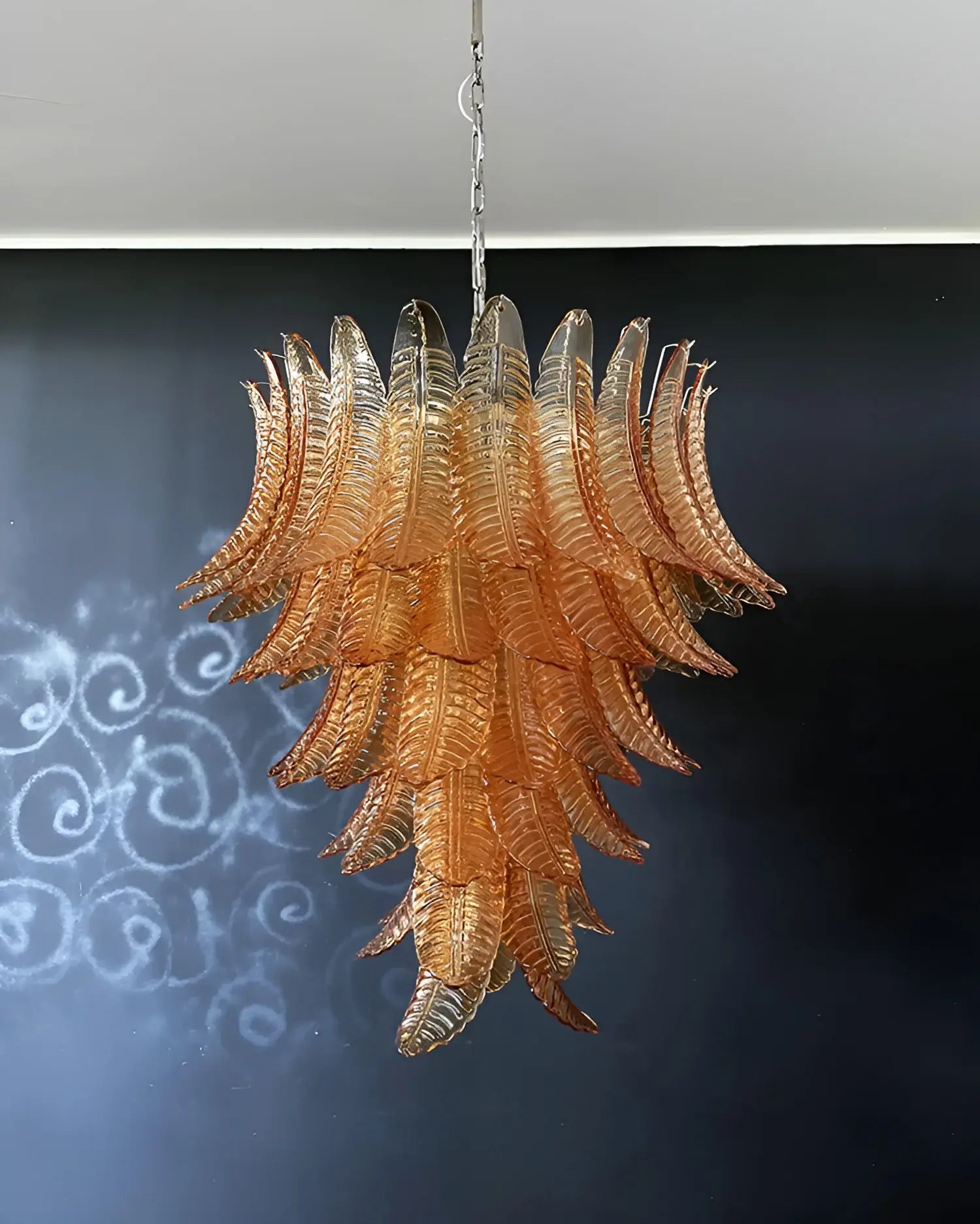 Luxury Amber Leaf Cascade Chandelier product image