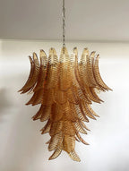 Luxury Amber Leaf Cascade Chandelier product image