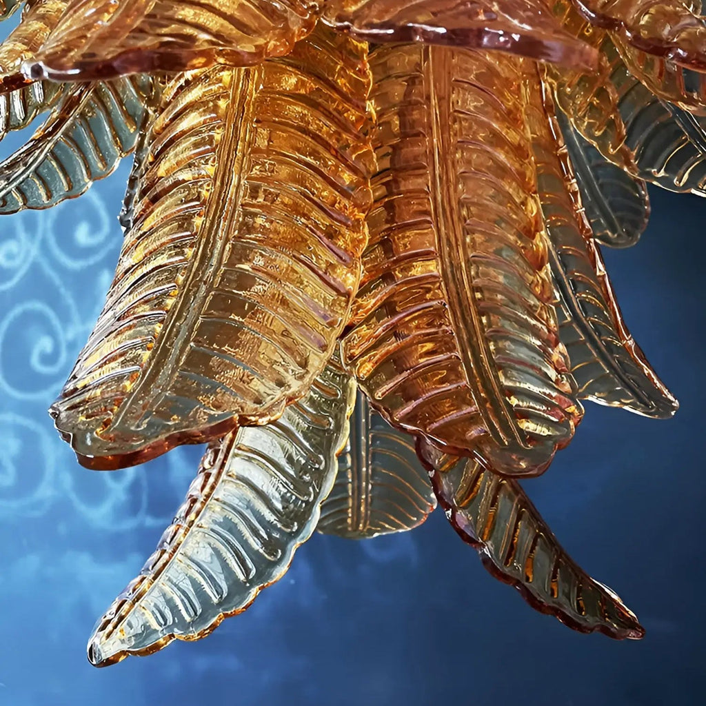 Luxury Amber Leaf Cascade Chandelier product image