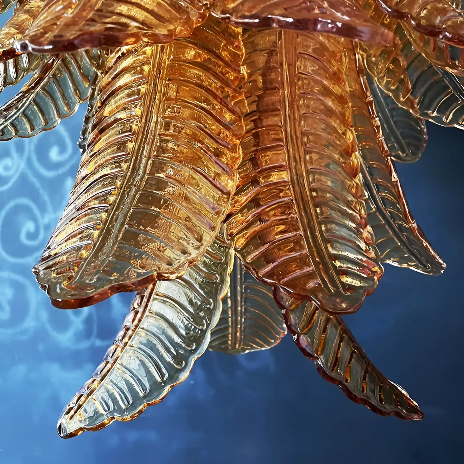 Luxury Amber Leaf Cascade Chandelier product image