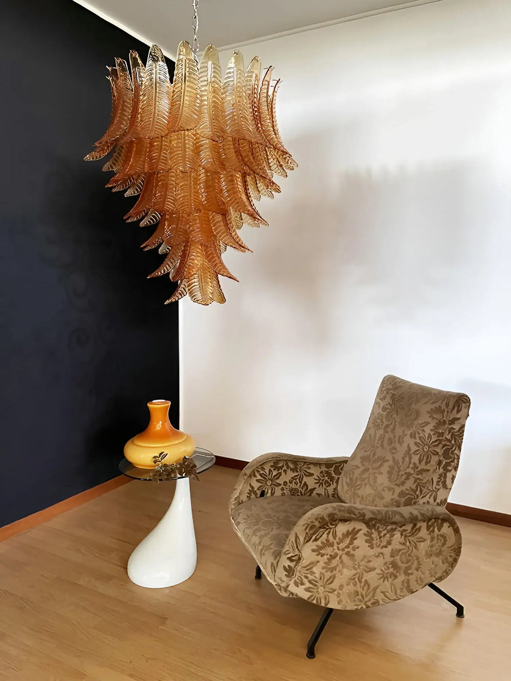 Luxury Amber Leaf Cascade Chandelier product image