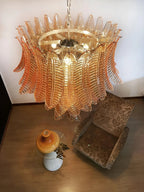 Luxury Amber Leaf Cascade Chandelier product image