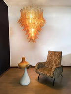 Luxury Amber Leaf Cascade Chandelier product image