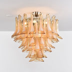 Amber Petal Glass Ceiling Lamp Glass lighting by Bling Lighting Studio