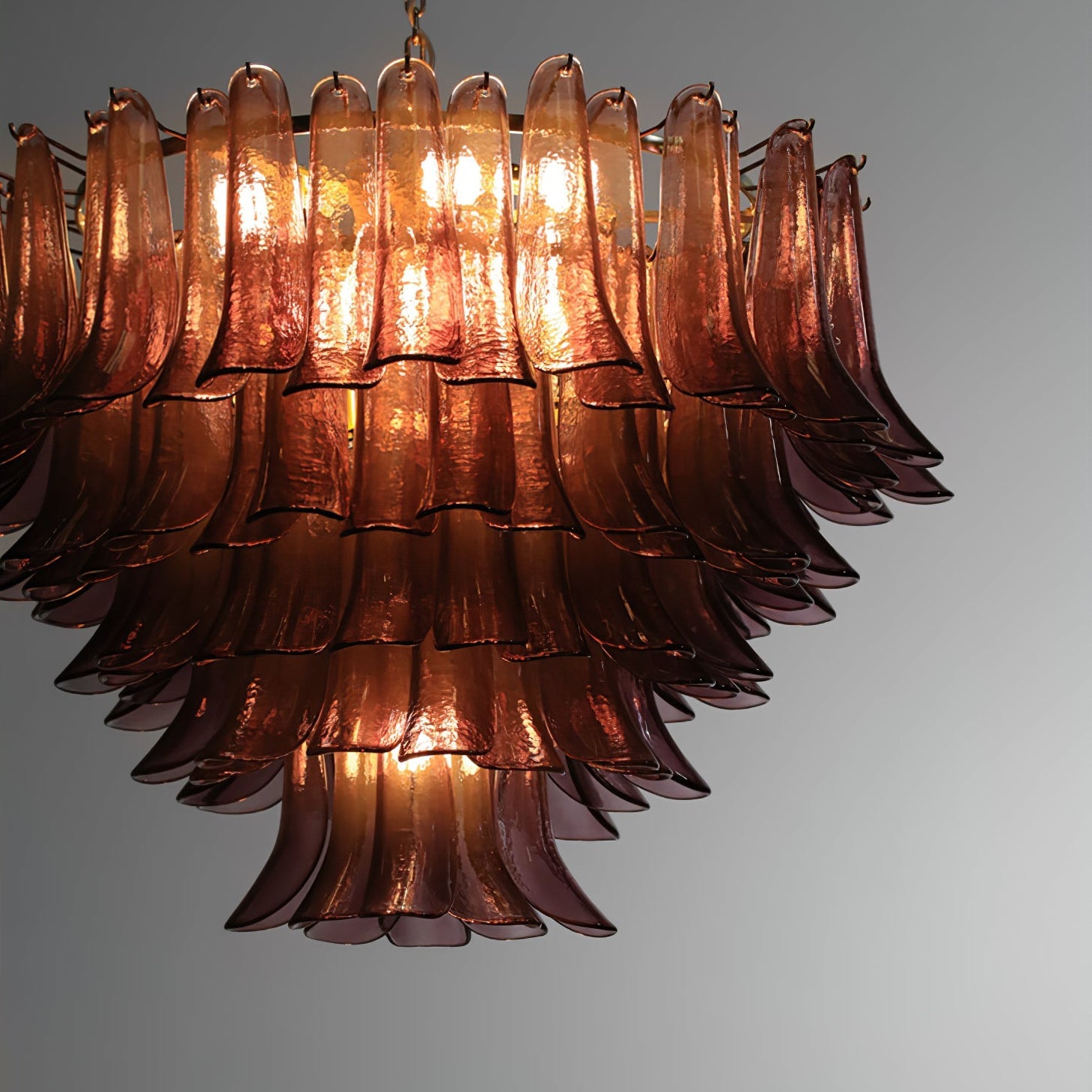 Amethyst Bloom Chandelier Glass lighting by Bling Lighting Studio