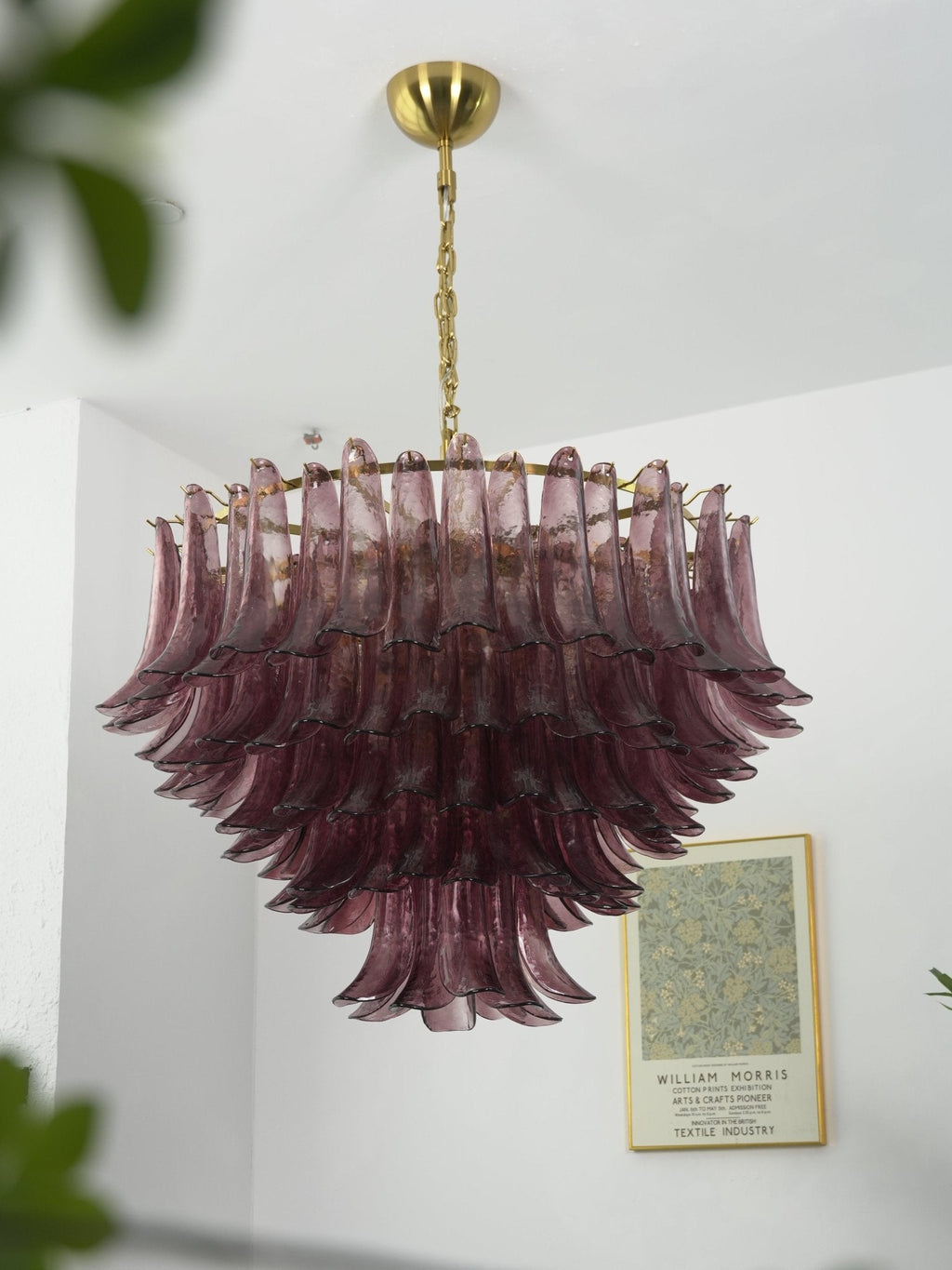 Amethyst Bloom Chandelier Glass lighting by Bling Lighting Studio