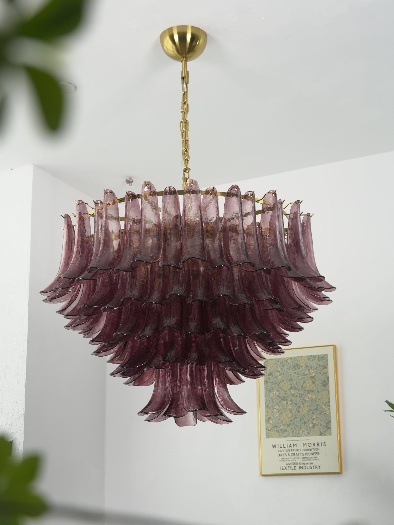 Amethyst Bloom Chandelier Glass lighting by Bling Lighting Studio