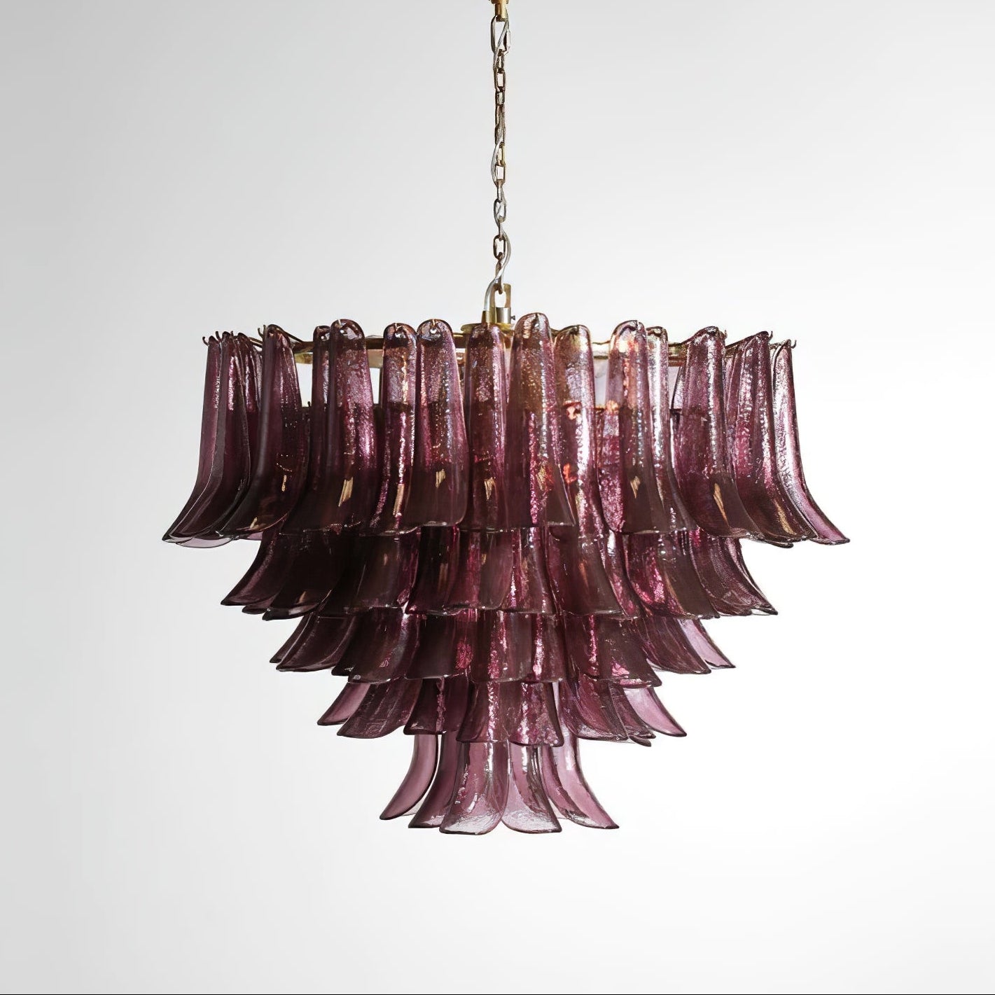 Amethyst Bloom Chandelier Glass lighting by Bling Lighting Studio