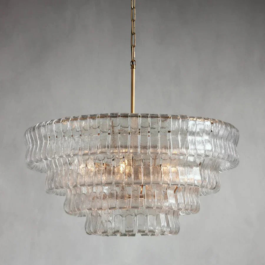 Ghiaccio Round Chandelier by Bling Lighting Studio