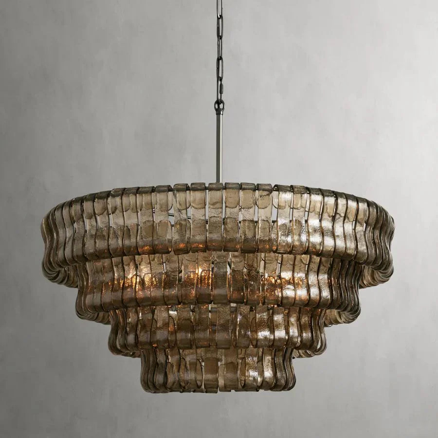 Ghiaccio Round Chandelier by Bling Lighting Studio