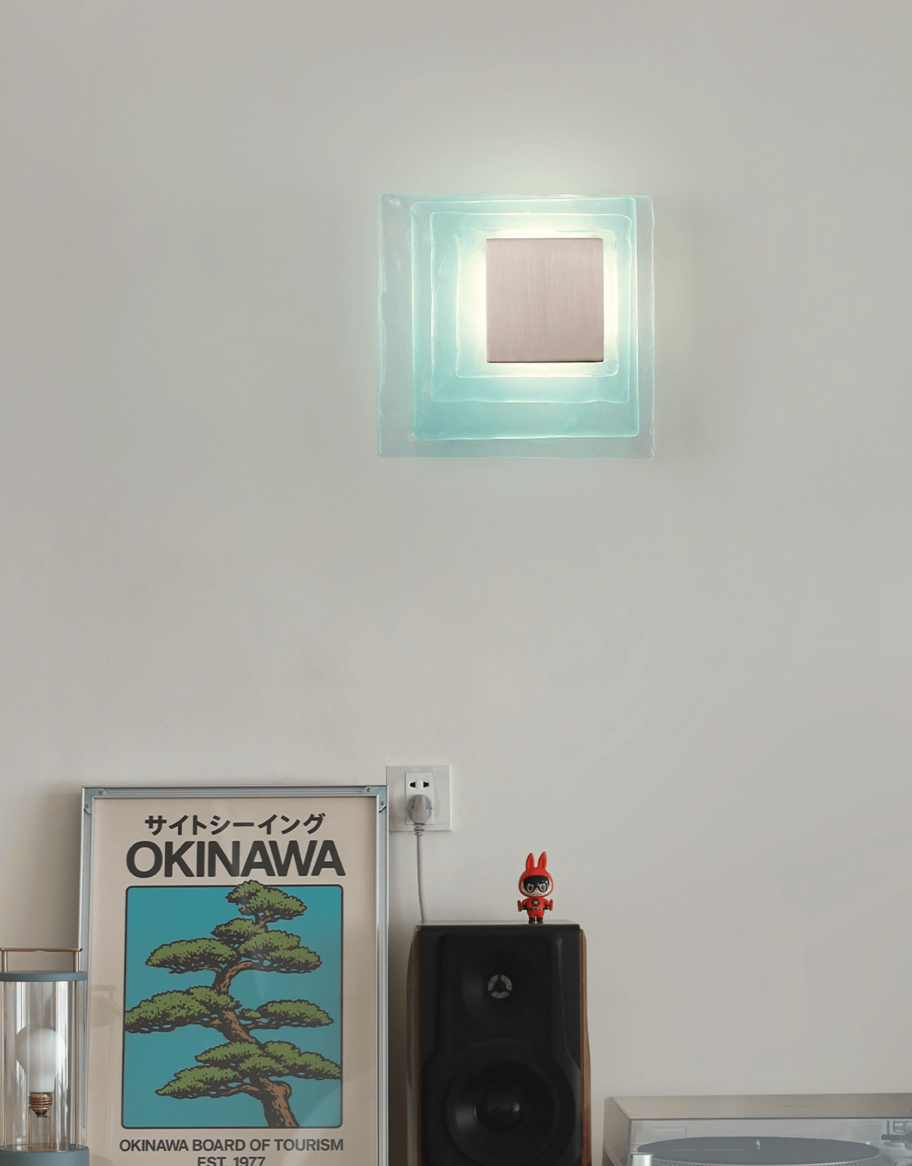 Aqua Cascade Sconce Glass lighting by Bling Lighting Studio