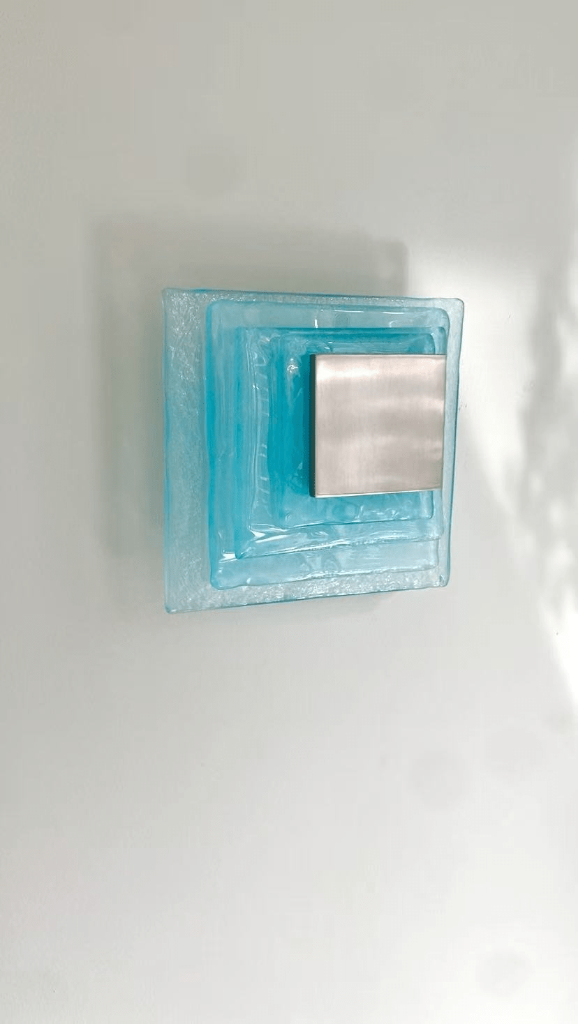Aqua Cascade Sconce Glass lighting by Bling Lighting Studio