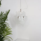 Aqua White Glass Chandelier Glass lighting by Bling Lighting Studio