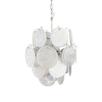 Aqua White Glass Chandelier Glass lighting by Bling Lighting Studio
