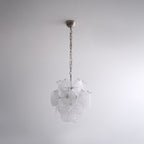 Aqua White Glass Chandelier Glass lighting by Bling Lighting Studio