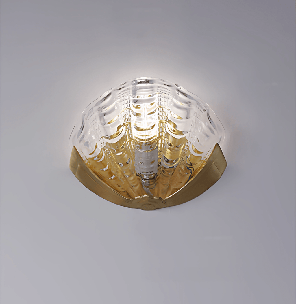 Art Deco Scallop Wall Light Glass lighting by Bling Lighting Studio
