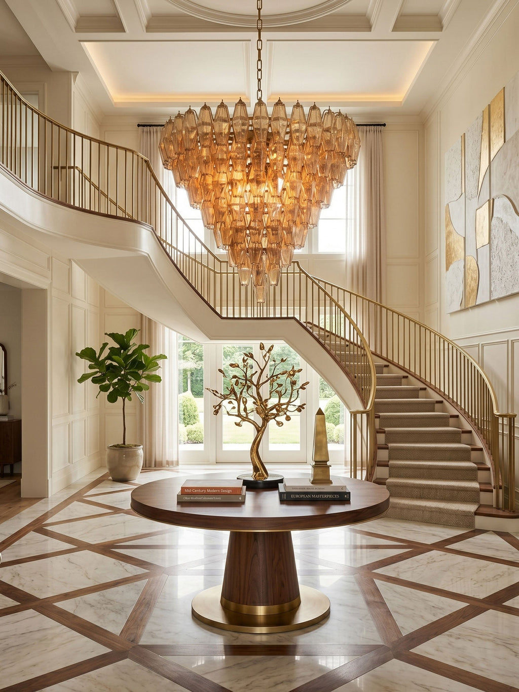 Asti Glass Chandelier Glass lighting by Bling Lighting Studio