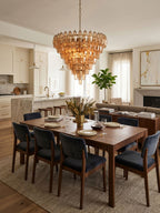 Asti Glass Chandelier Glass lighting by Bling Lighting Studio