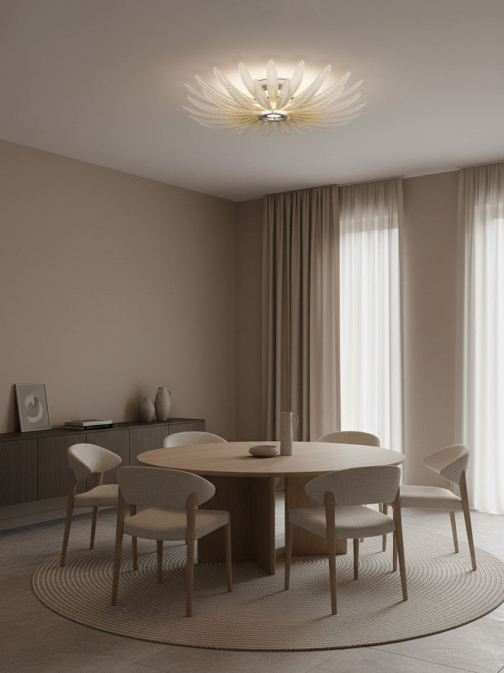 Aurelia Murano Glass Petal Ceiling Light