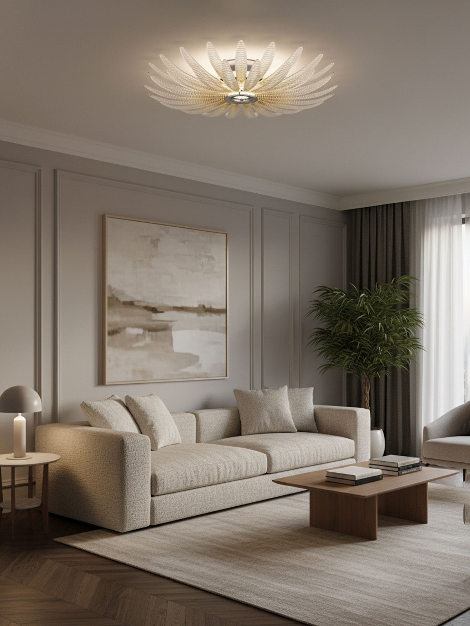 Aurelia Murano Glass Petal Ceiling Light
