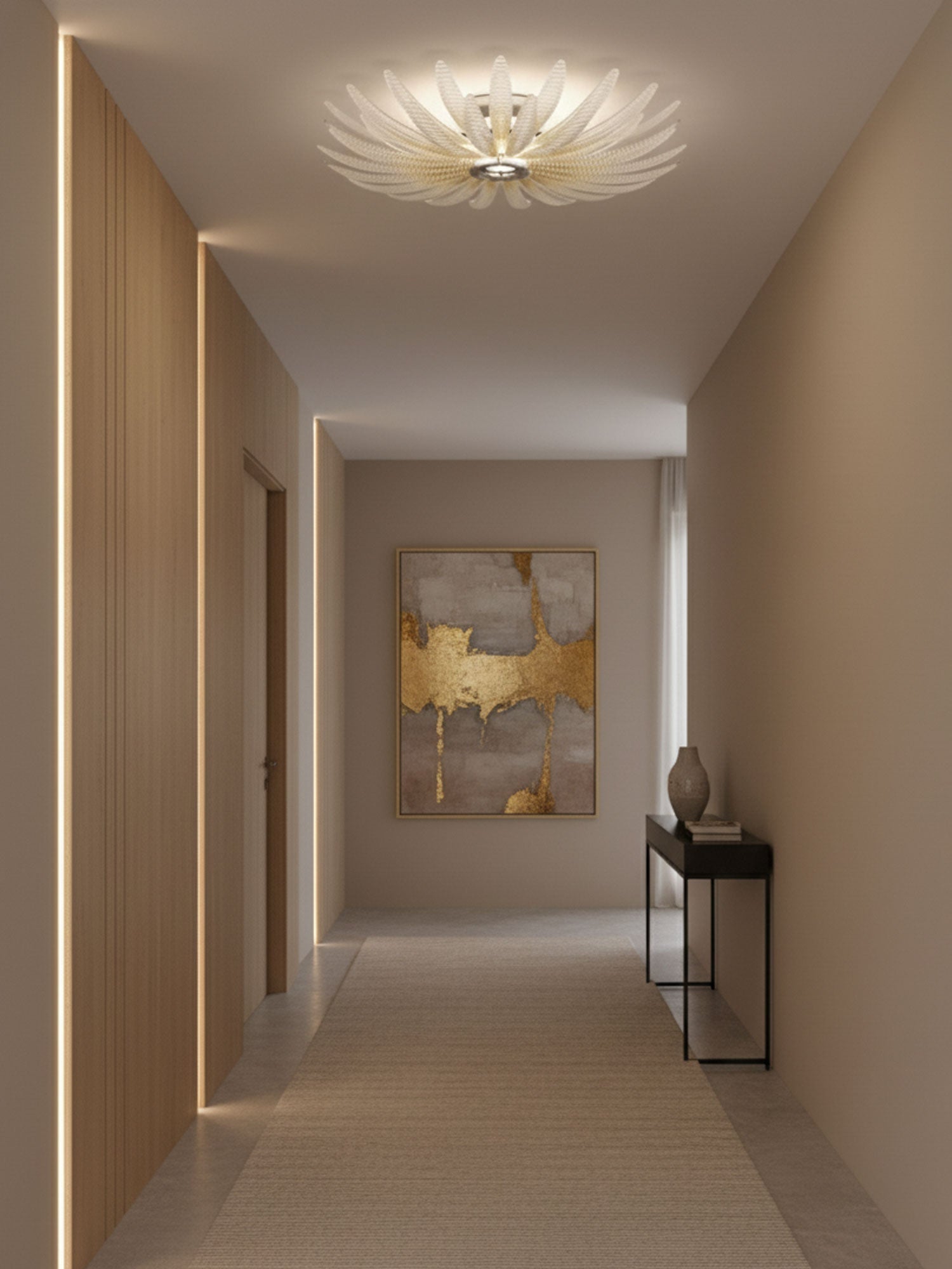 Aurelia Murano Glass Petal Ceiling Light