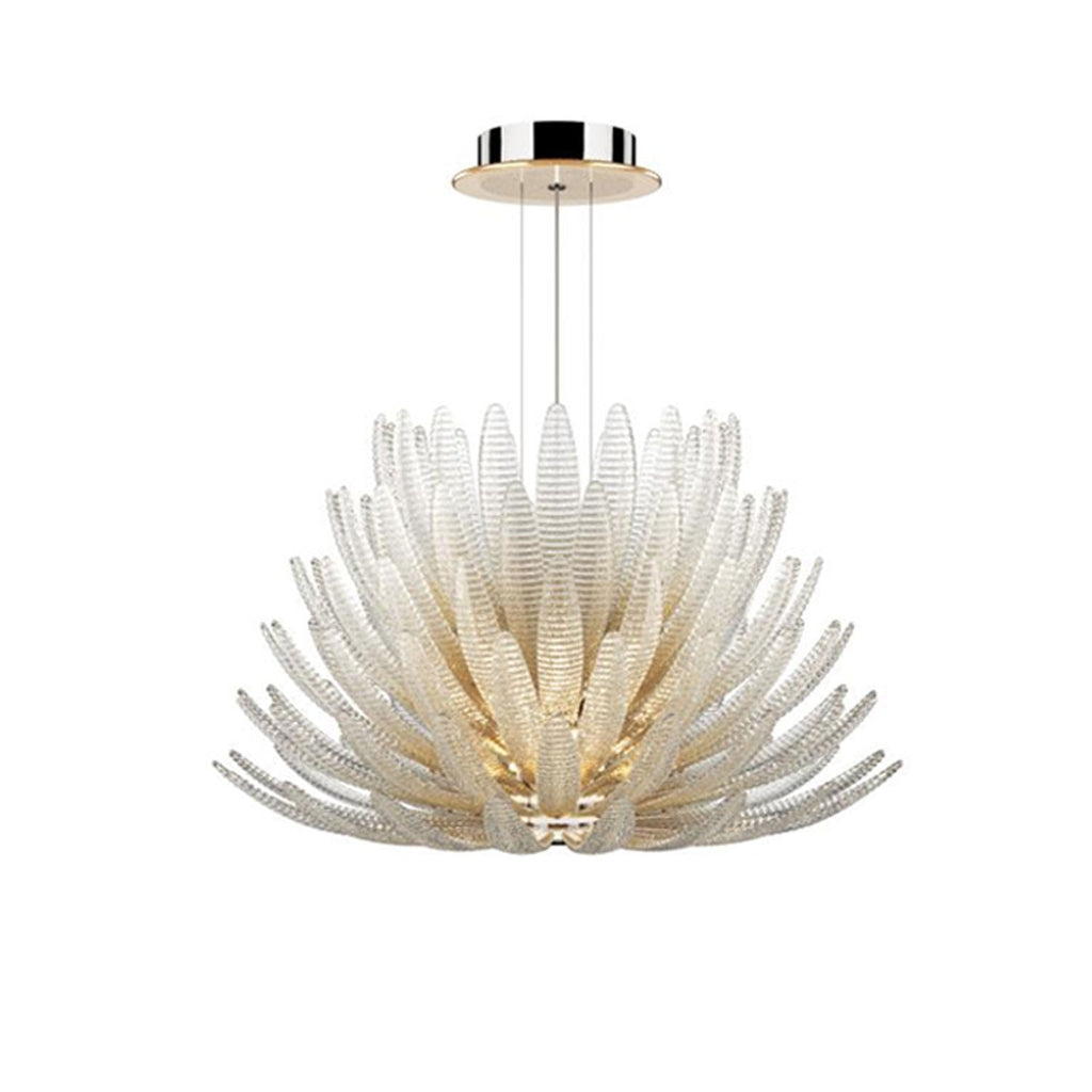 Aurelia Glass Petal Chandelier Glass lighting by Bling Lighting Studio