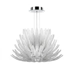 Aurelia Glass Petal Chandelier Glass lighting by Bling Lighting Studio