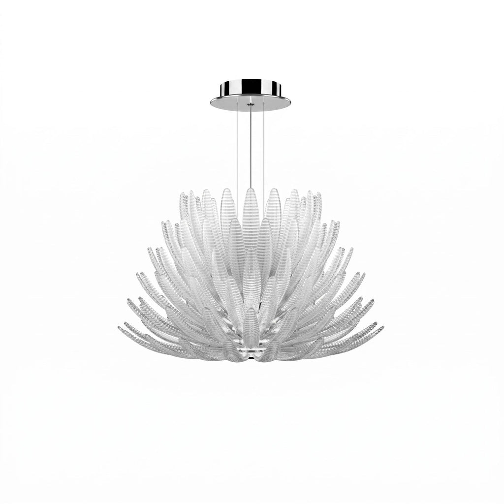 Aurelia Glass Petal Chandelier Glass lighting by Bling Lighting Studio