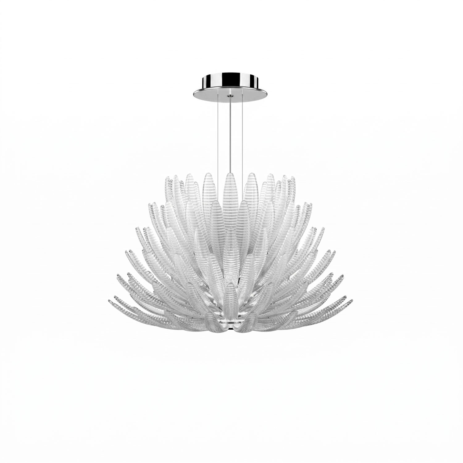 Aurelia Glass Petal Chandelier Glass lighting by Bling Lighting Studio