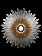 Aurelia Glass Petal Chandelier Glass lighting by Bling Lighting Studio