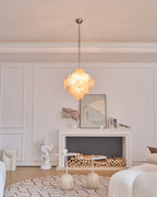 Aurelia Apricot Glass Chandelier Glass lighting by Bling Lighting Studio