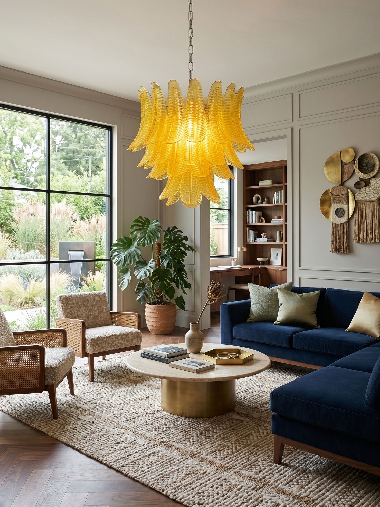 Aurelium Cascade Glass Chandelier Glass lighting by Bling Lighting Studio