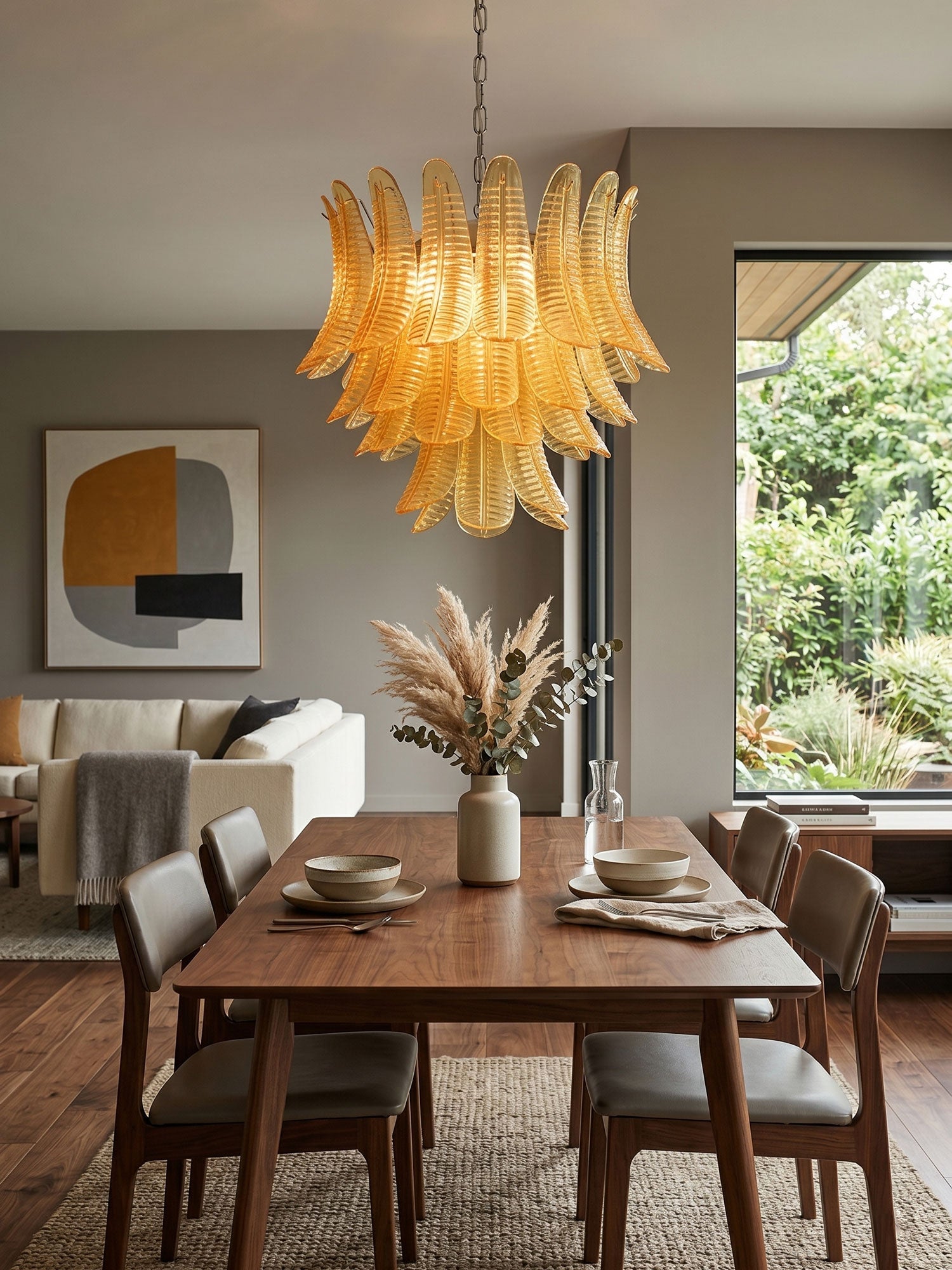 Aurelium Cascade Glass Chandelier Glass lighting by Bling Lighting Studio