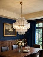 Aurum Cascade Glass Chandelier Murano lighting by Bling Lighting Studio
