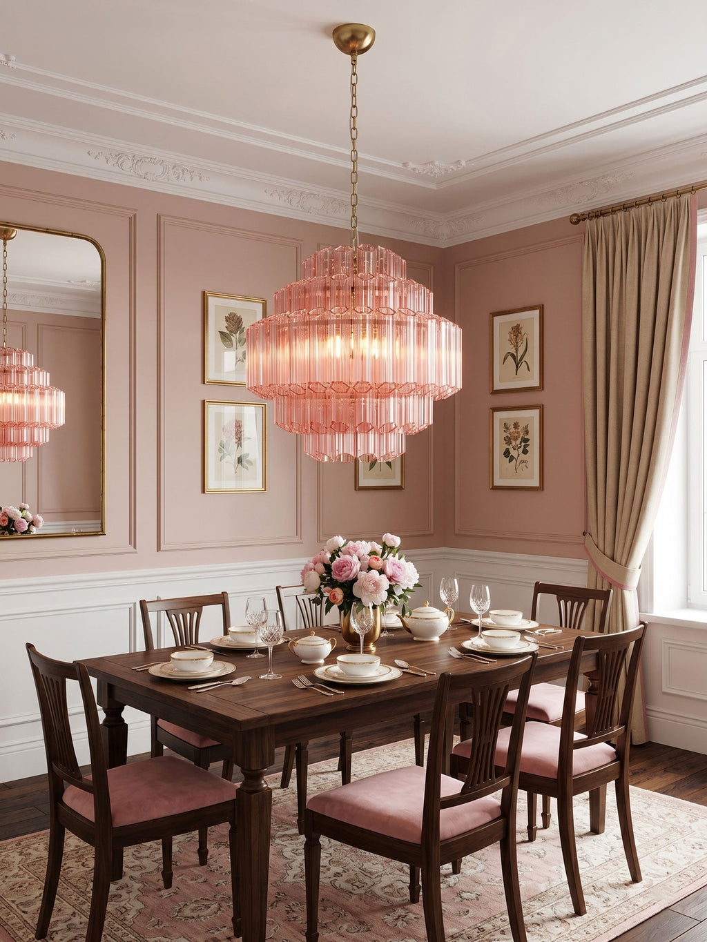 Aurum Cascade Glass Chandelier Murano lighting by Bling Lighting Studio
