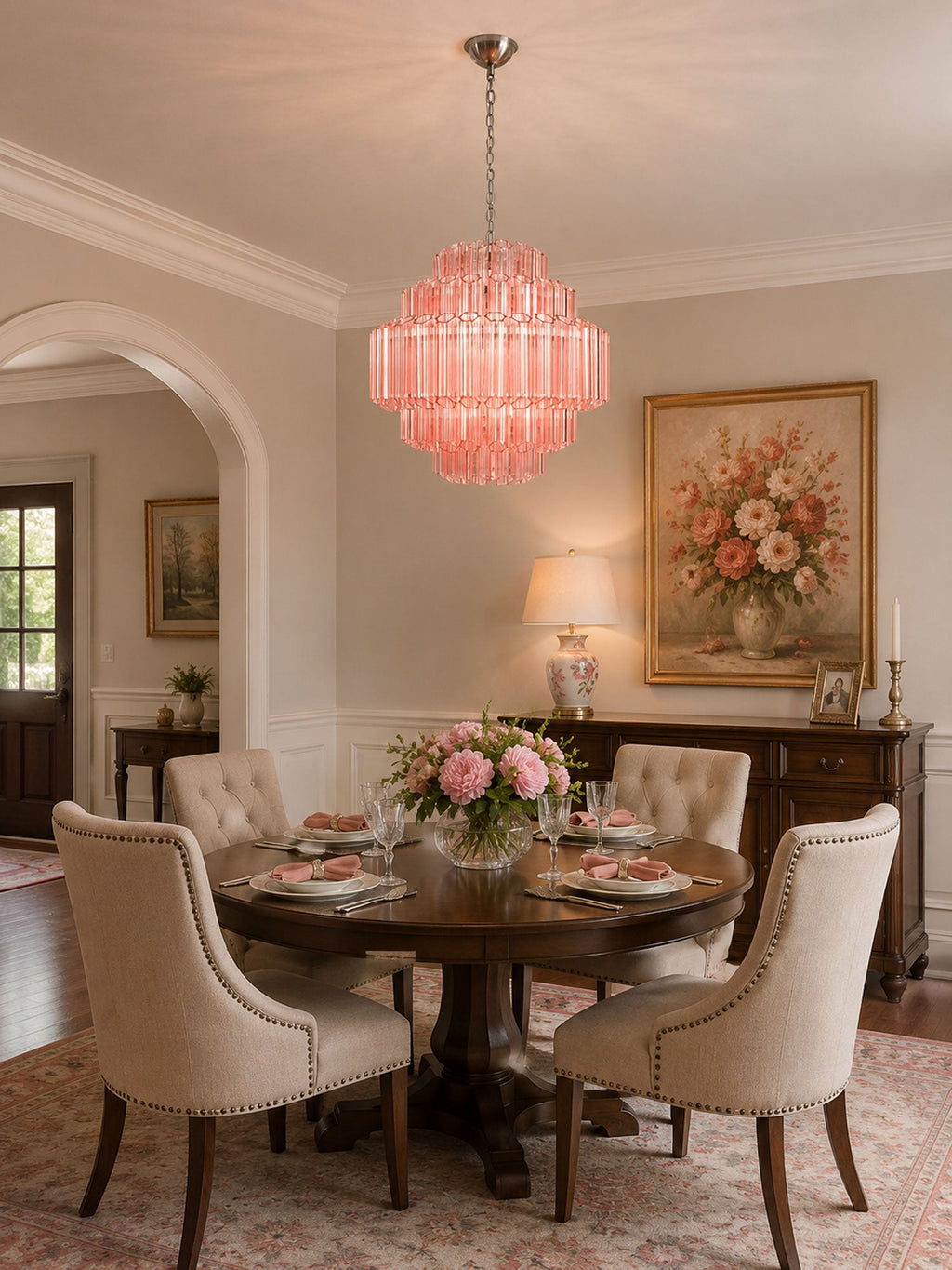 Aurum Cascade Glass Chandelier Murano lighting by Bling Lighting Studio