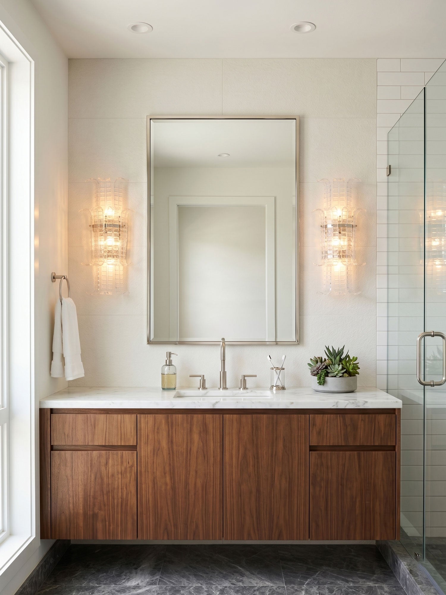 Aveline Glass Wall Sconce Glass lighting by Bling Lighting Studio