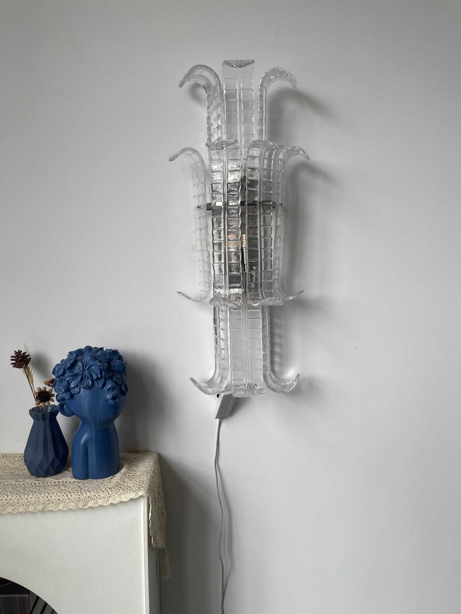 Aveline Glass Wall Sconce Glass lighting by Bling Lighting Studio