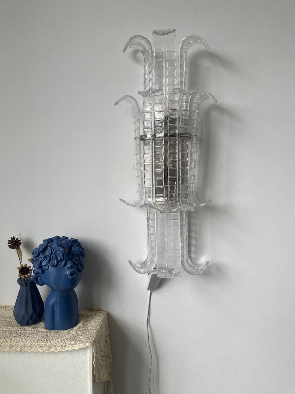 Aveline Glass Wall Sconce Glass lighting by Bling Lighting Studio