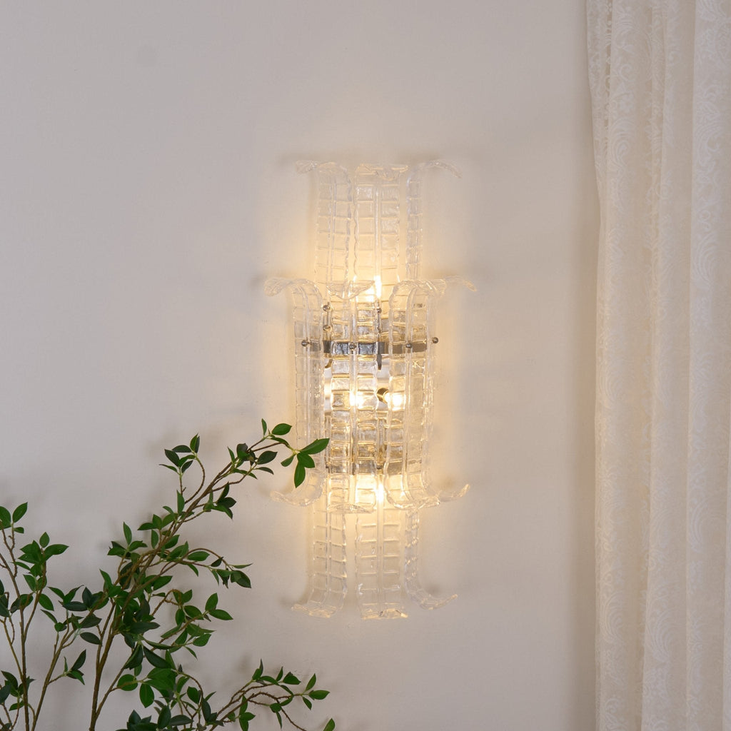 Aveline Glass Wall Sconce Glass lighting by Bling Lighting Studio