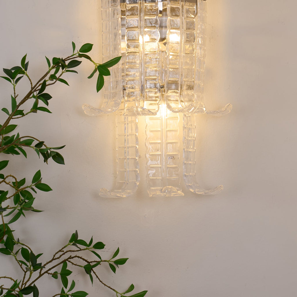 Aveline Glass Wall Sconce Glass lighting by Bling Lighting Studio