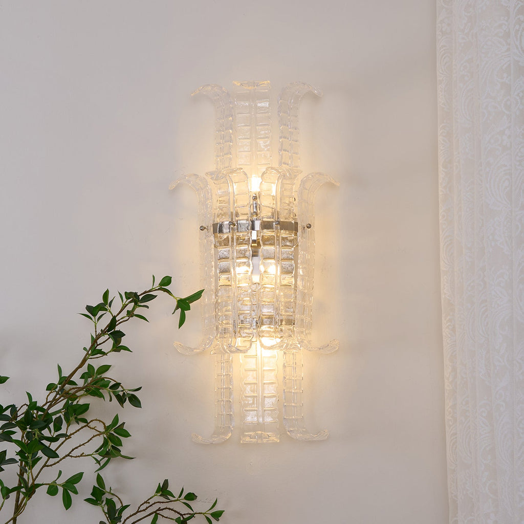 Aveline Glass Wall Sconce Glass lighting by Bling Lighting Studio