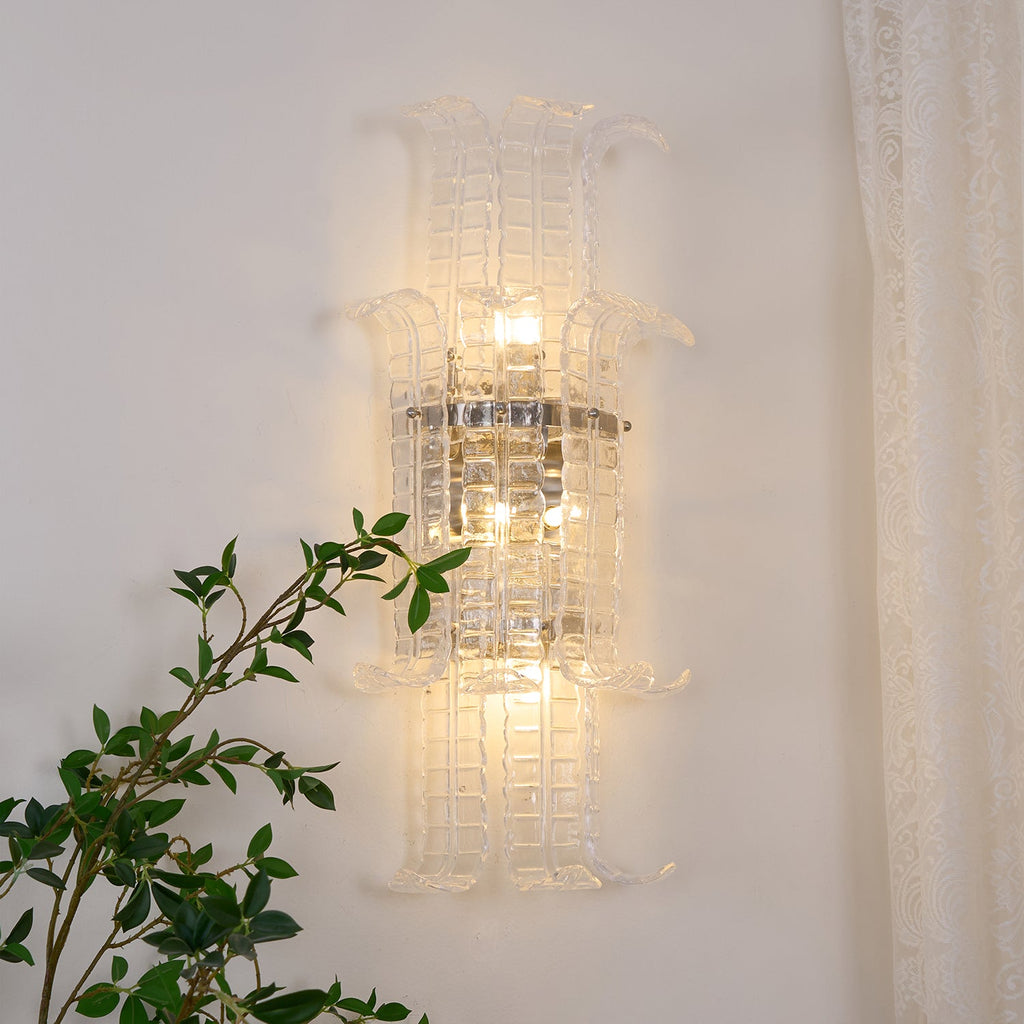 Aveline Glass Wall Sconce Glass lighting by Bling Lighting Studio