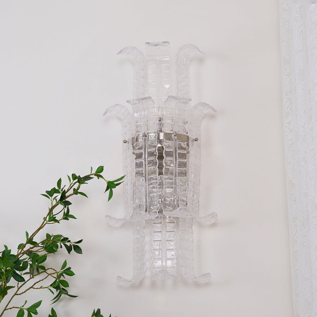 Aveline Glass Wall Sconce Glass lighting by Bling Lighting Studio