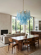 Azure Drift Glass Chandelier Glass lighting by Bling Lighting Studio