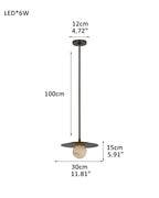 Alabaster Globes LED Disc Pendant Light in Lacquered Brass/Black Stainless Frame
