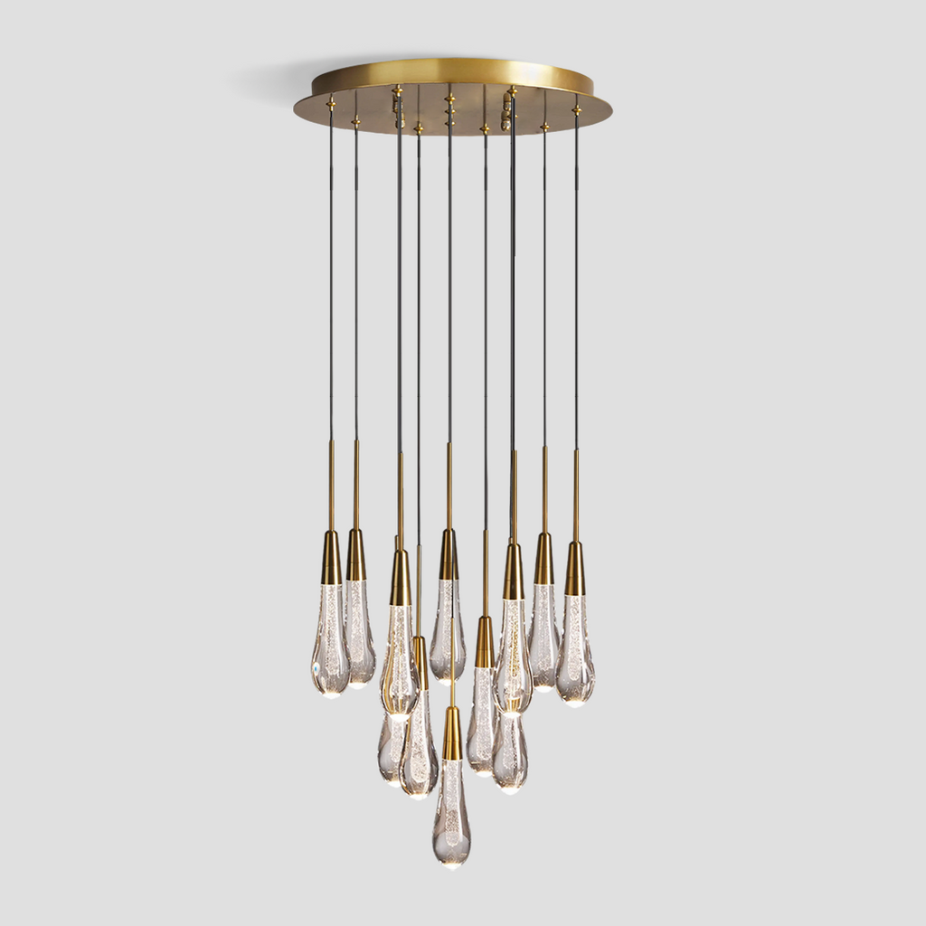 Soltaire Round Chandelier 17'' 24'' 36'' 40'' 58''D detail view