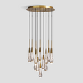 Soltaire Round Chandelier 17'' 24'' 36'' 40'' 58''D detail view
