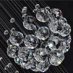 Ball Design Extra Large Crystal Chandelier for High Ceiling for high ceiling staircase and foyer lighting